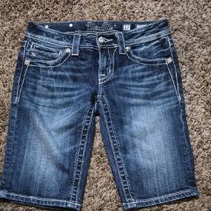 Miss Me Dark Wash Denim Shorts